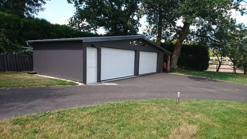 Trouver une entreprise pour construire un garage en ossature bois moderne à Pont Audemer proche Beuzeville dans l'Eure 27